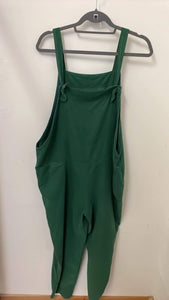 Italian Green Cord Dungarees one size
