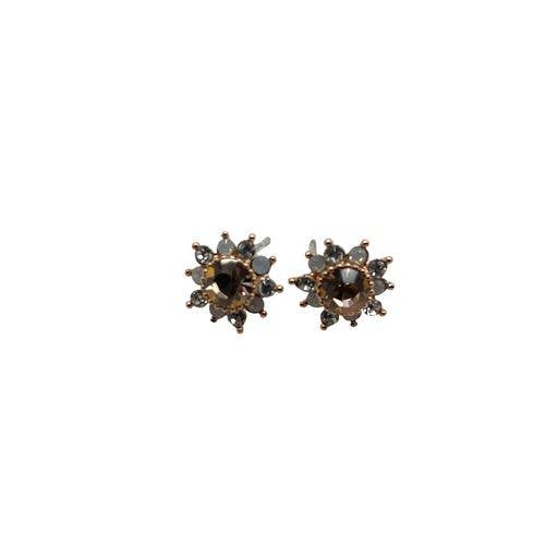 Champagne Flower Sparkle earrings