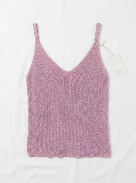 Lurex Knit Tank Top @2007_DeBLux: Pale pink