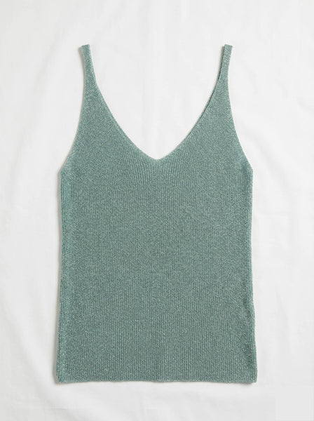 Lurex Knit Tank Top @2007_DeBLux: Camel