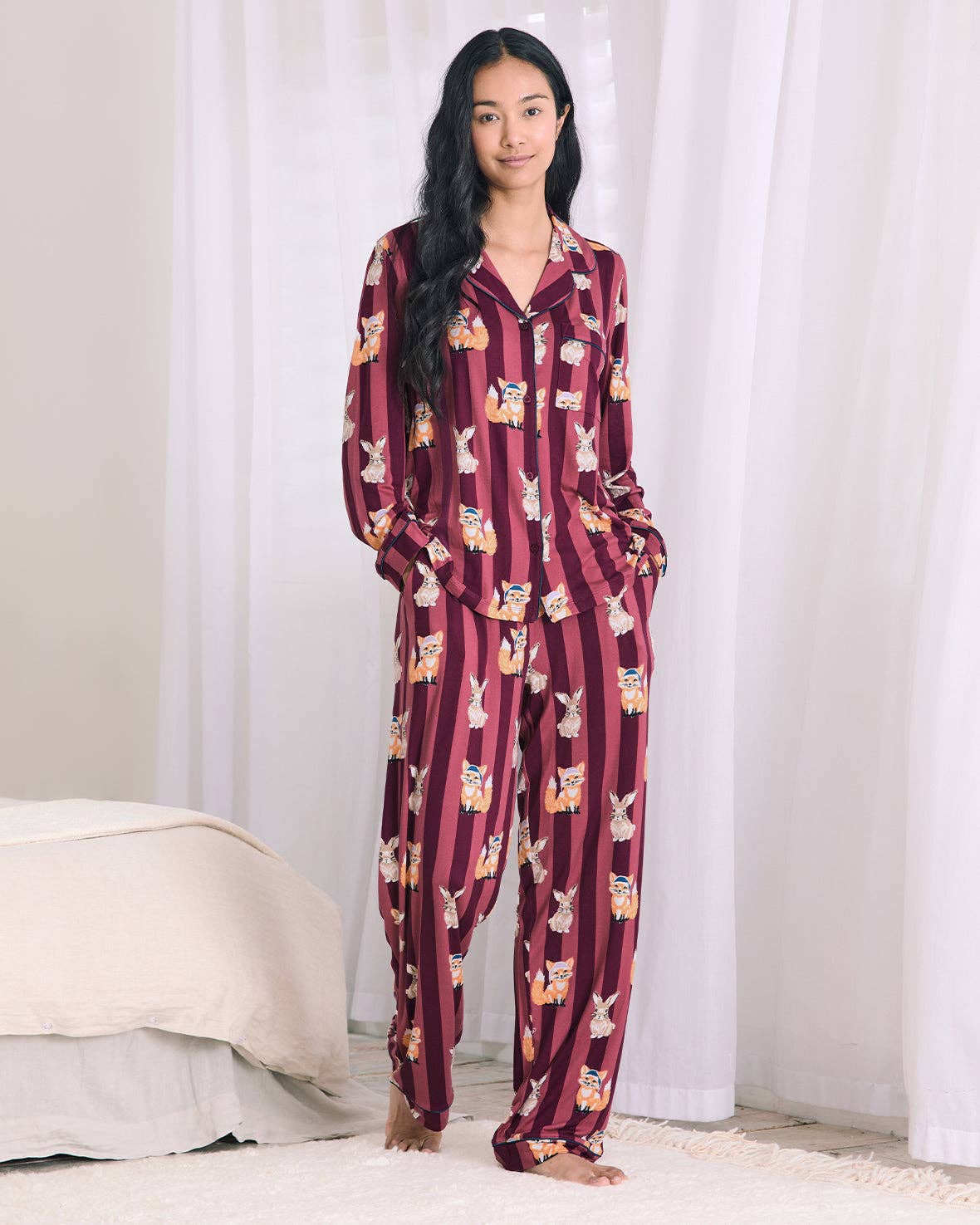 Fox and Hare Long Pyjama Set: UK 12