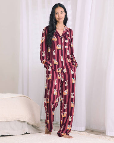 Fox and Hare Long Pyjama Set: UK 12