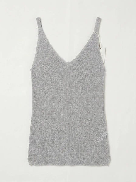 Lurex Knit Tank Top @2007_DeBLux: Camel
