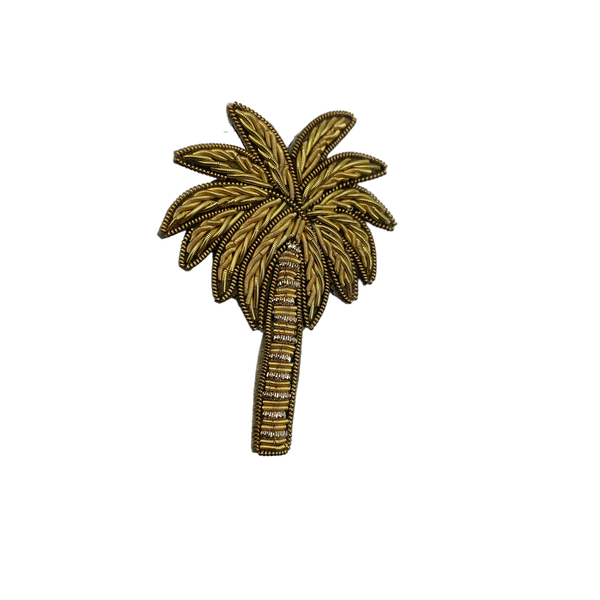 Sand Palm makeup bag with Palm Tree pin