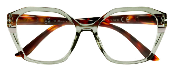 York Sage ECO Friendly Reading Glasses: 2.00