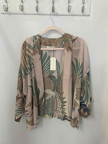 One Hundred Stars Crane Pink Mini Kimono