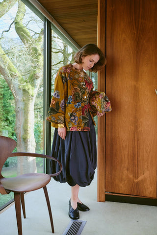 One Hundred stars Gold Primula Velvet Jacket