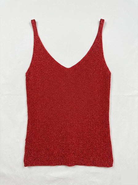 Lurex Knit Tank Top @2007_DeBLux: Camel