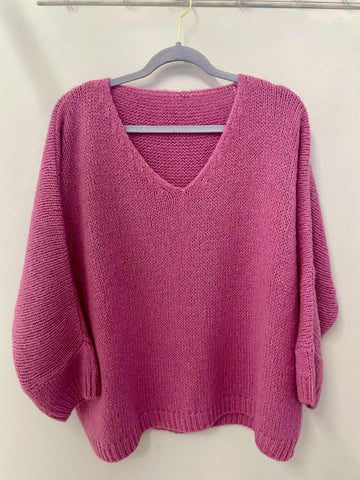 Italian One Size Mohair blend Bubblegum jumper