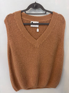Camel mohair mix tank top