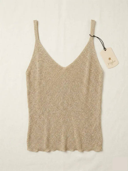 Lurex Knit Tank Top @2007_DeBLux: Pale pink