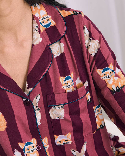 Fox and Hare Long Pyjama Set: UK 12