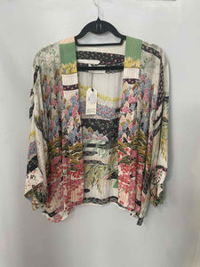 One Hundred Stars spring white Mini Kimono