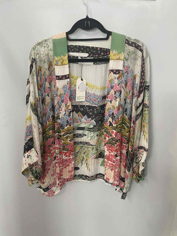 One Hundred Stars spring white Mini Kimono