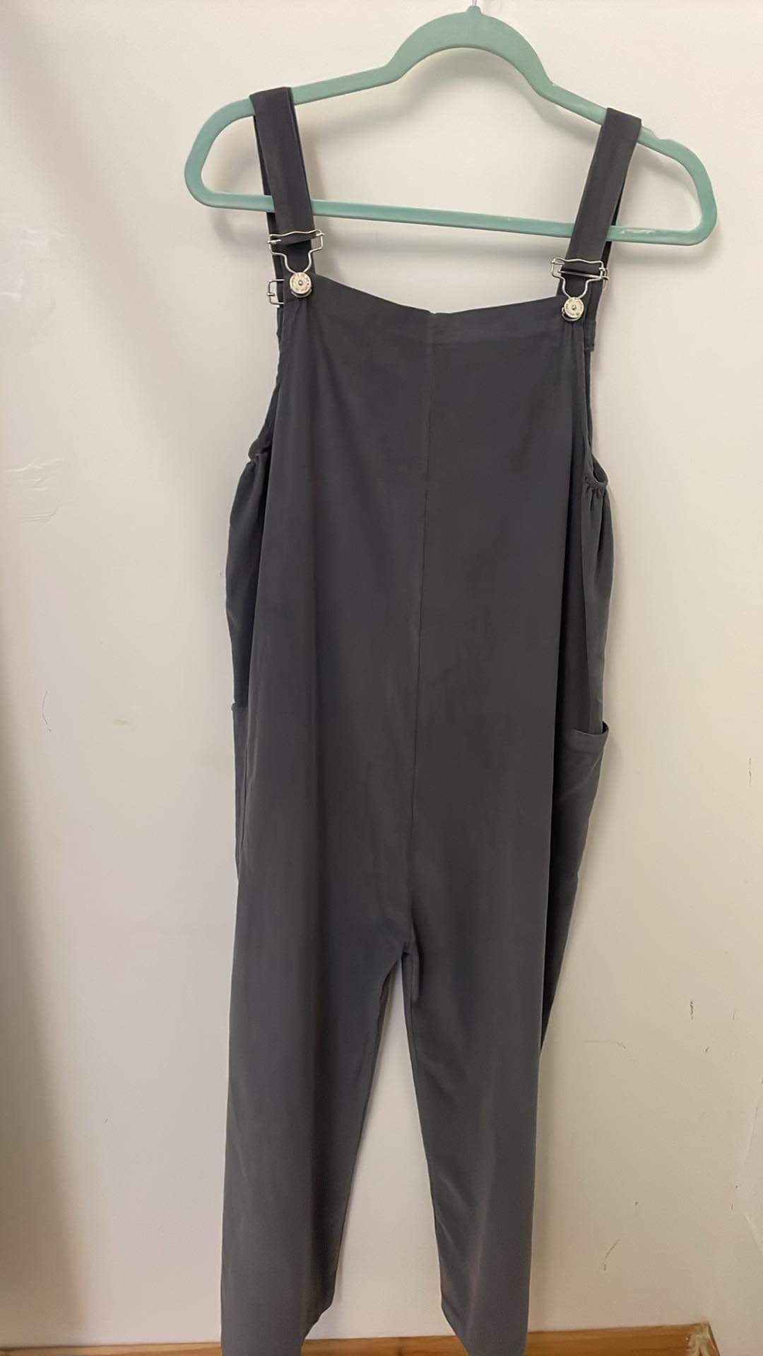 Italian Grey Cord Dungarees one size