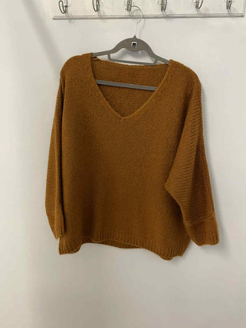 Italian One Size Mohair blend Toffee jumper