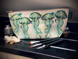 Large Jellyfish Wash bag made in the South West