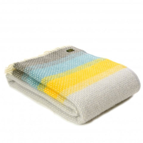 Brand New Tweedmill Ombre Design Multi Wool Blanket Throw
