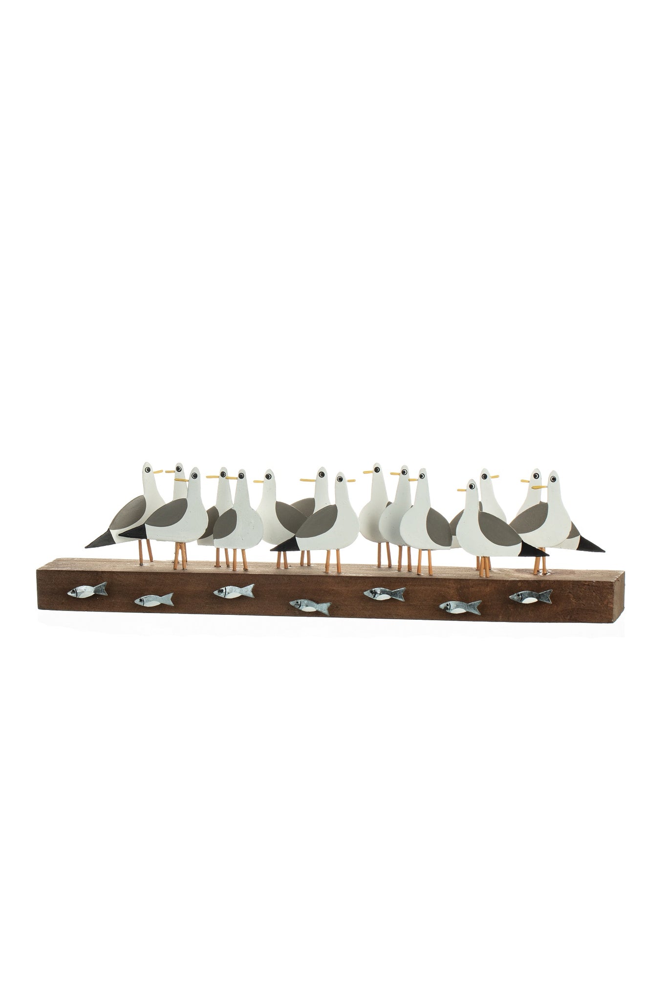 Row of Seagulls - Coastal decor item