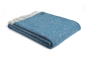 Tweedmill Ink Boa Pure New Wool Blanket Large Throw