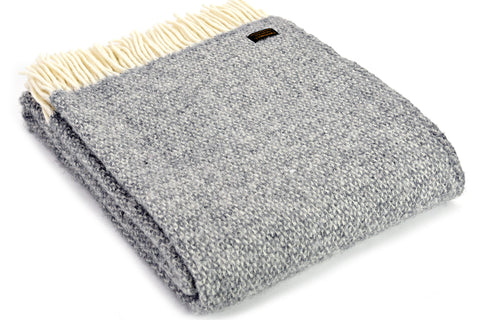 Bestselling Tweedmill Silver Grey Illusion Wool Blanket