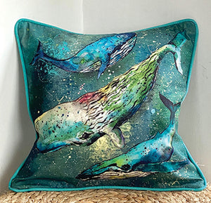 New Whale Cushion made in the South West